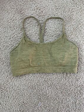 JoyLab Heathered Olive Green Racerback Thin Strap Sports Bra